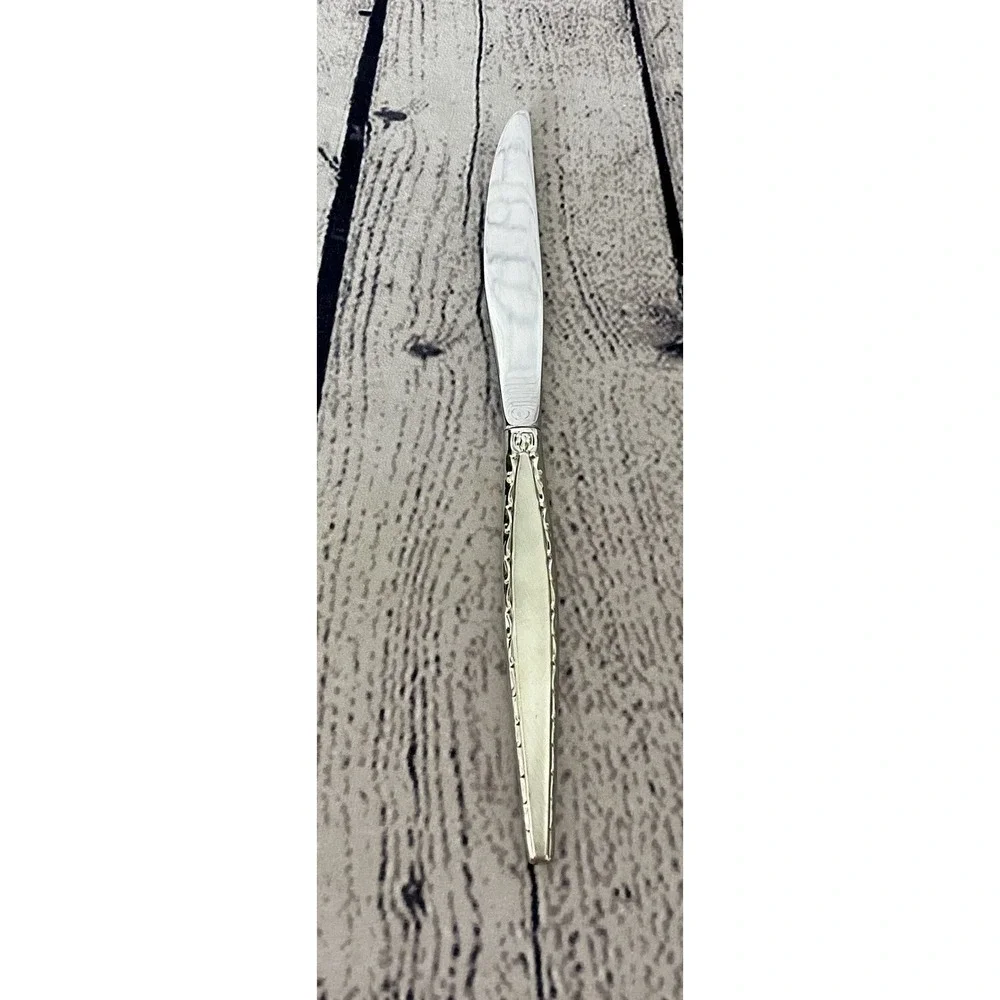 Oneida Community Venetia MCM Dinner Knives‎ Stainless Flatware Lot Set Of 4